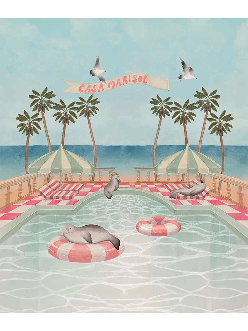 Baby Beanie Pool Party