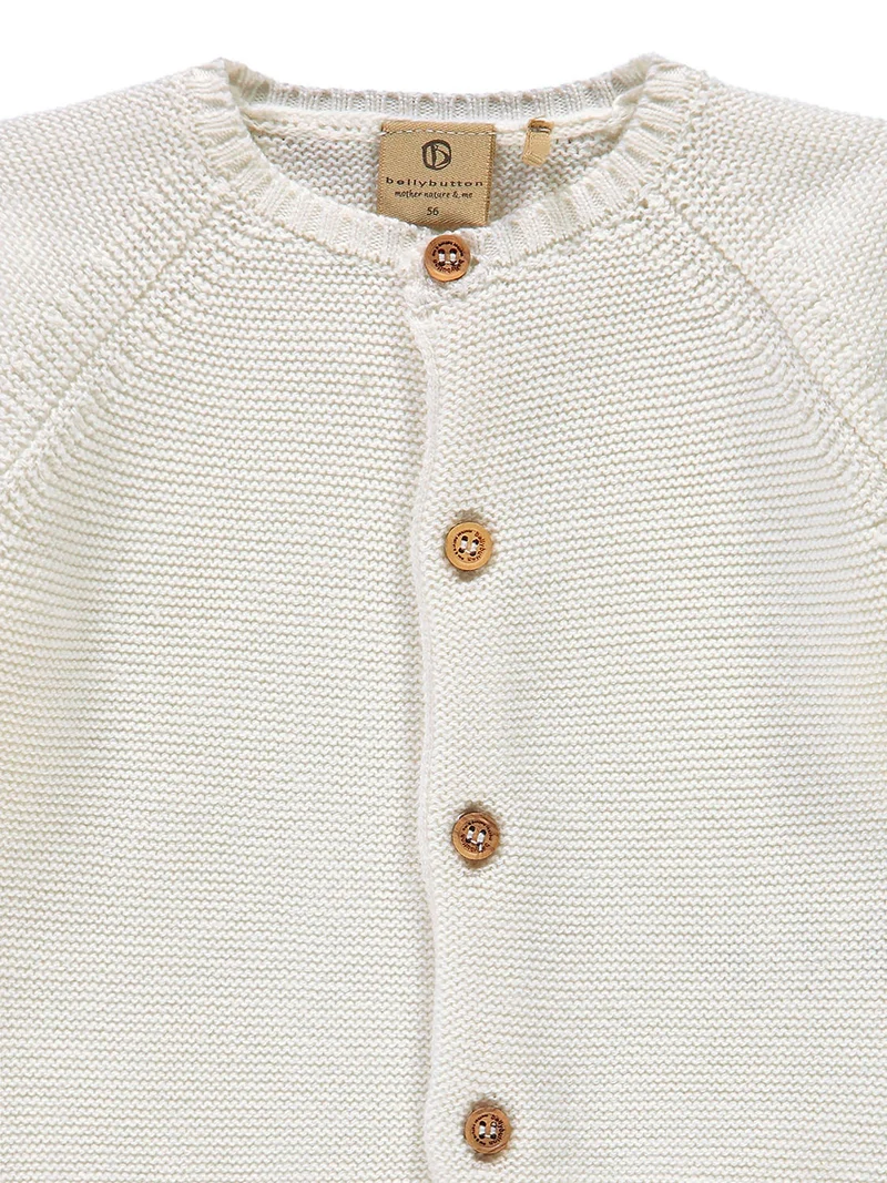 Strickjacke Weiß