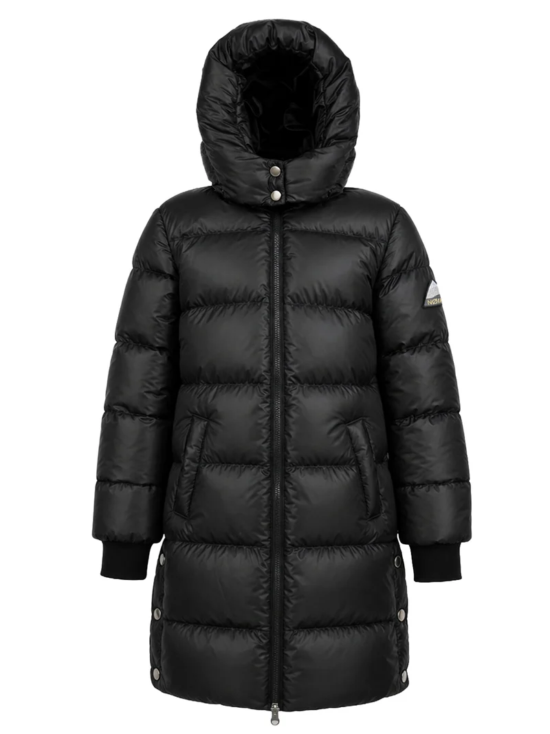 Wintermantel Puffer Shiny Schwarz