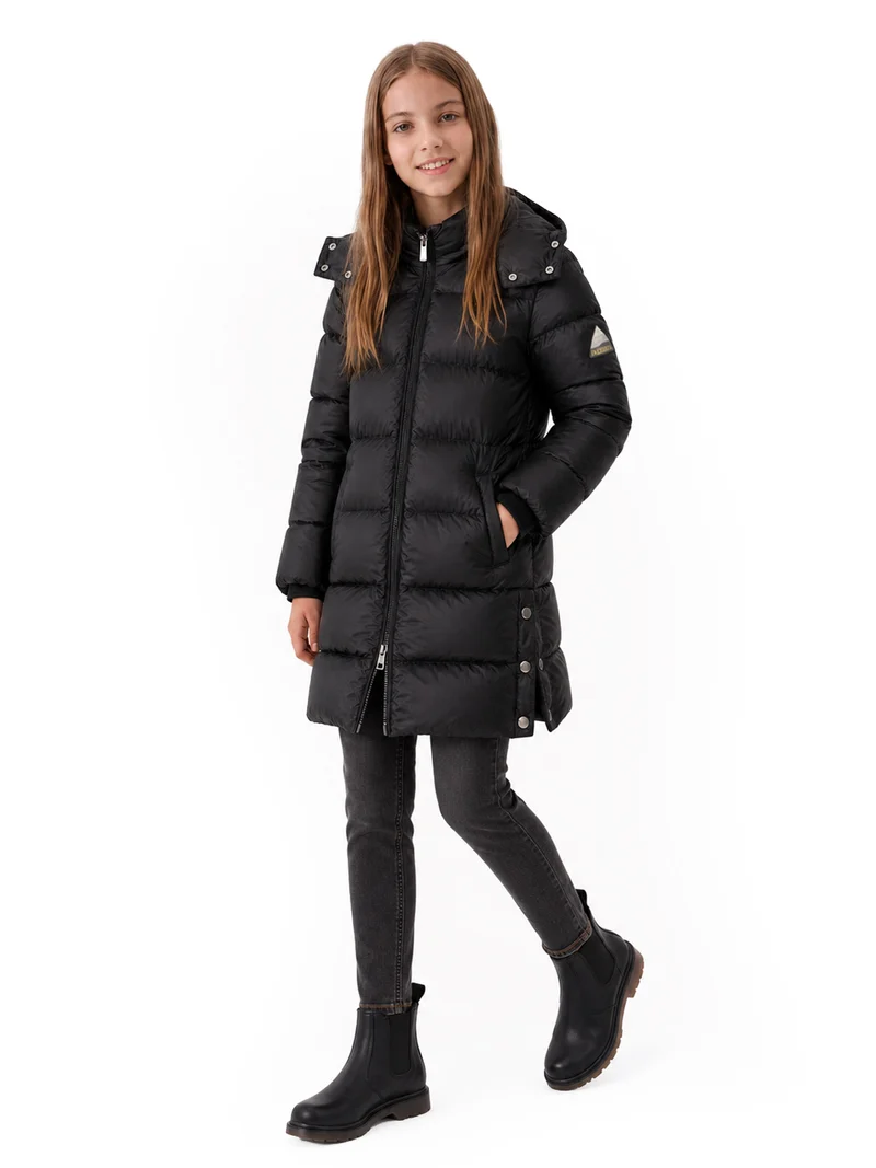 Wintermantel Puffer Shiny Schwarz