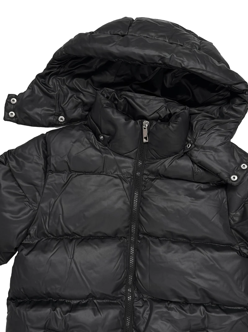 Wintermantel Puffer Shiny Schwarz