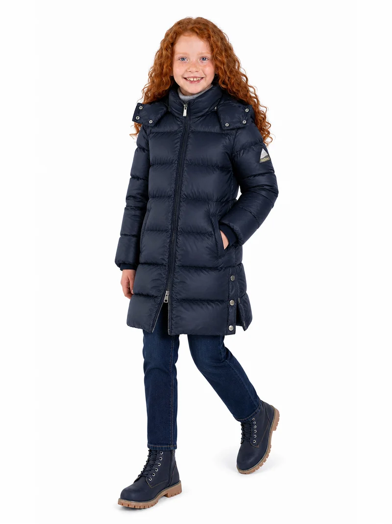 Wintermantel Puffer Shiny Marineblau