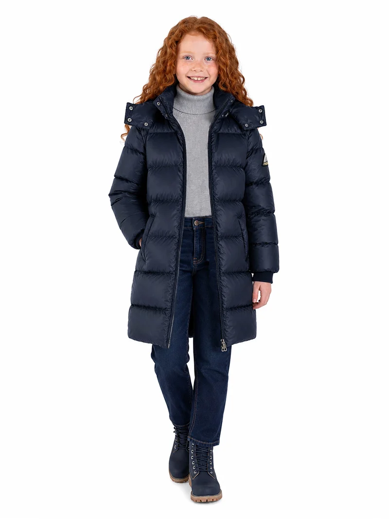 Wintermantel Puffer Shiny Marineblau