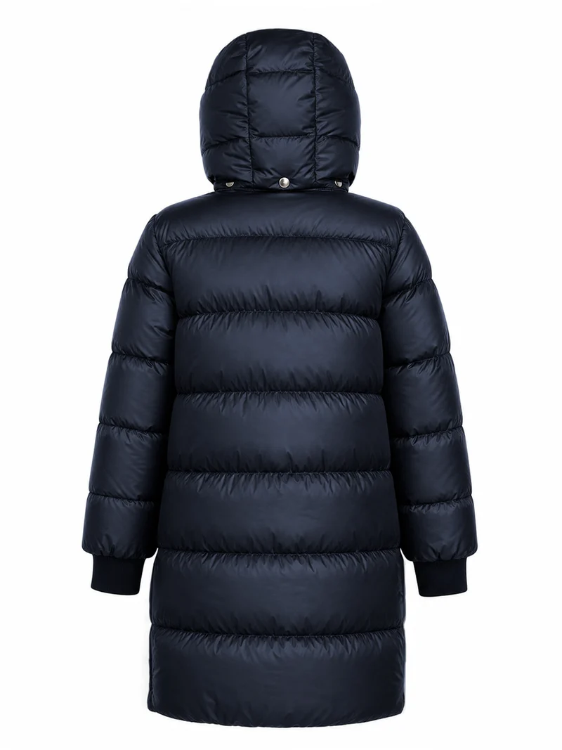 Wintermantel Puffer Shiny Marineblau