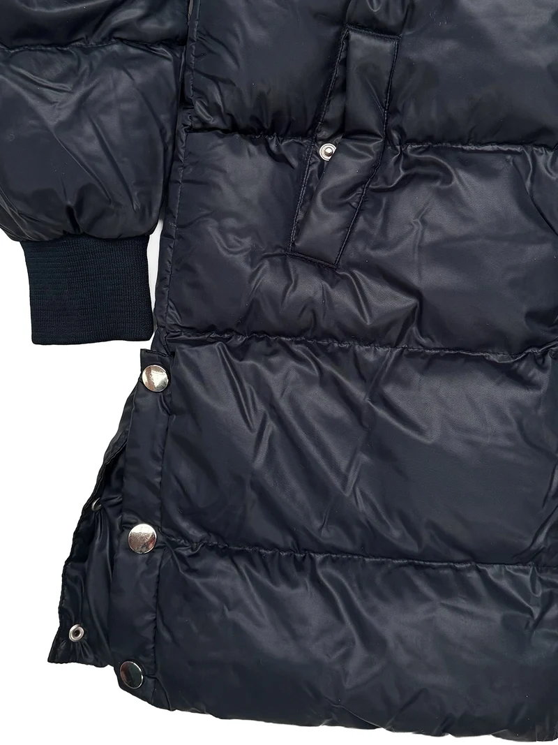 Wintermantel Puffer Shiny Marineblau
