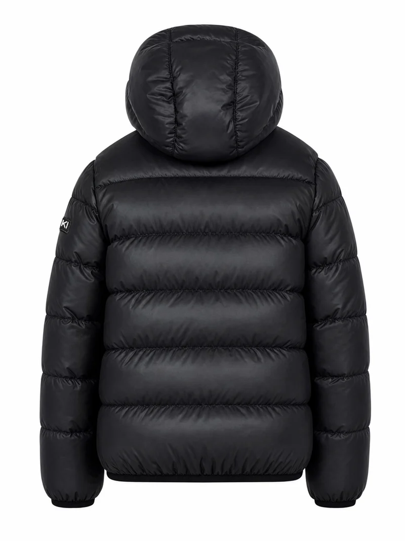 Winterjacke Puffer Shiny Schwarz