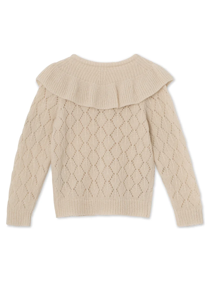 Strickjacke Beige