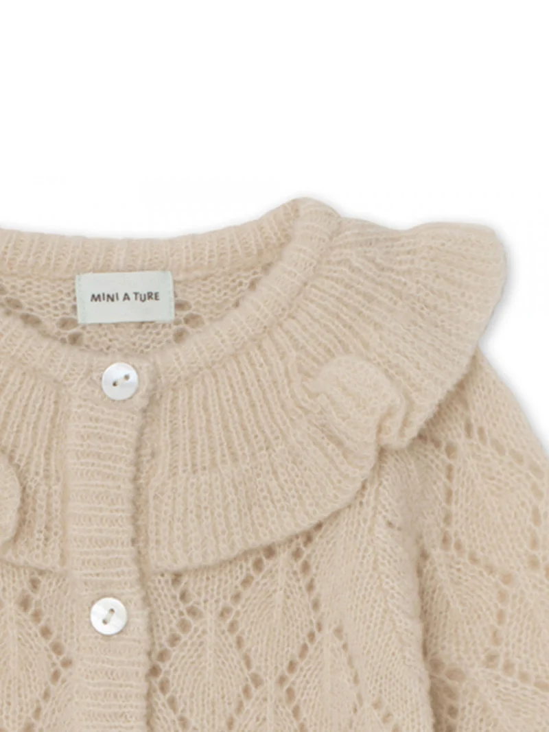 Strickjacke Beige