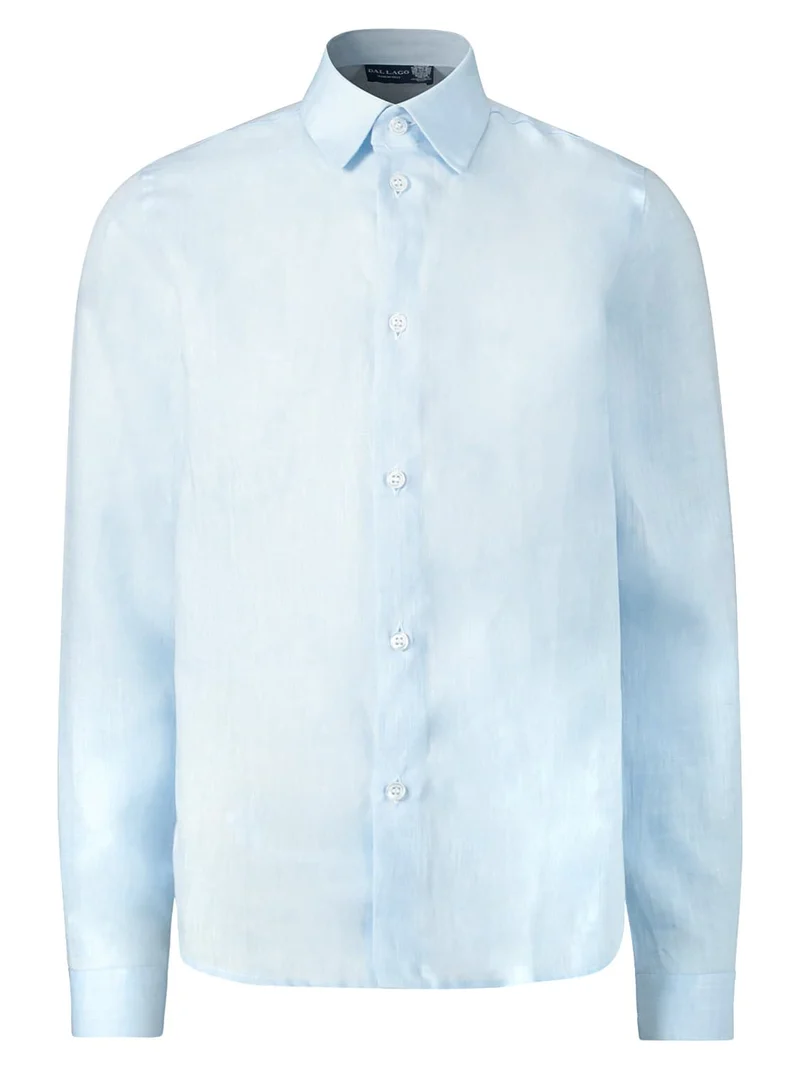 Hemd Linen Perth Hellblau