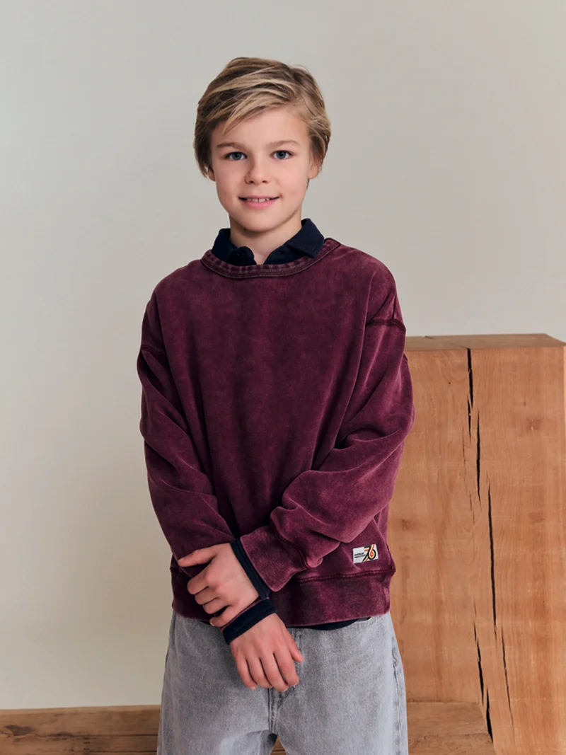 Sweatshirt Oscar Bordeauxrot