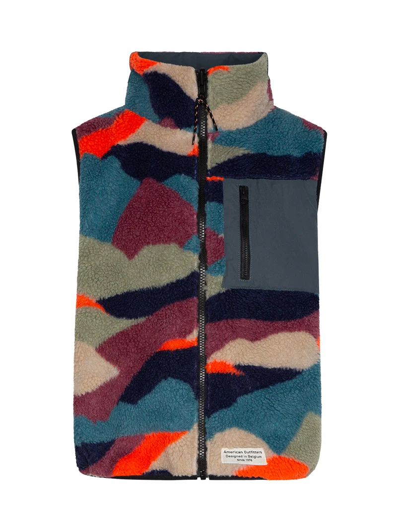 Weste Teddy Marineblau