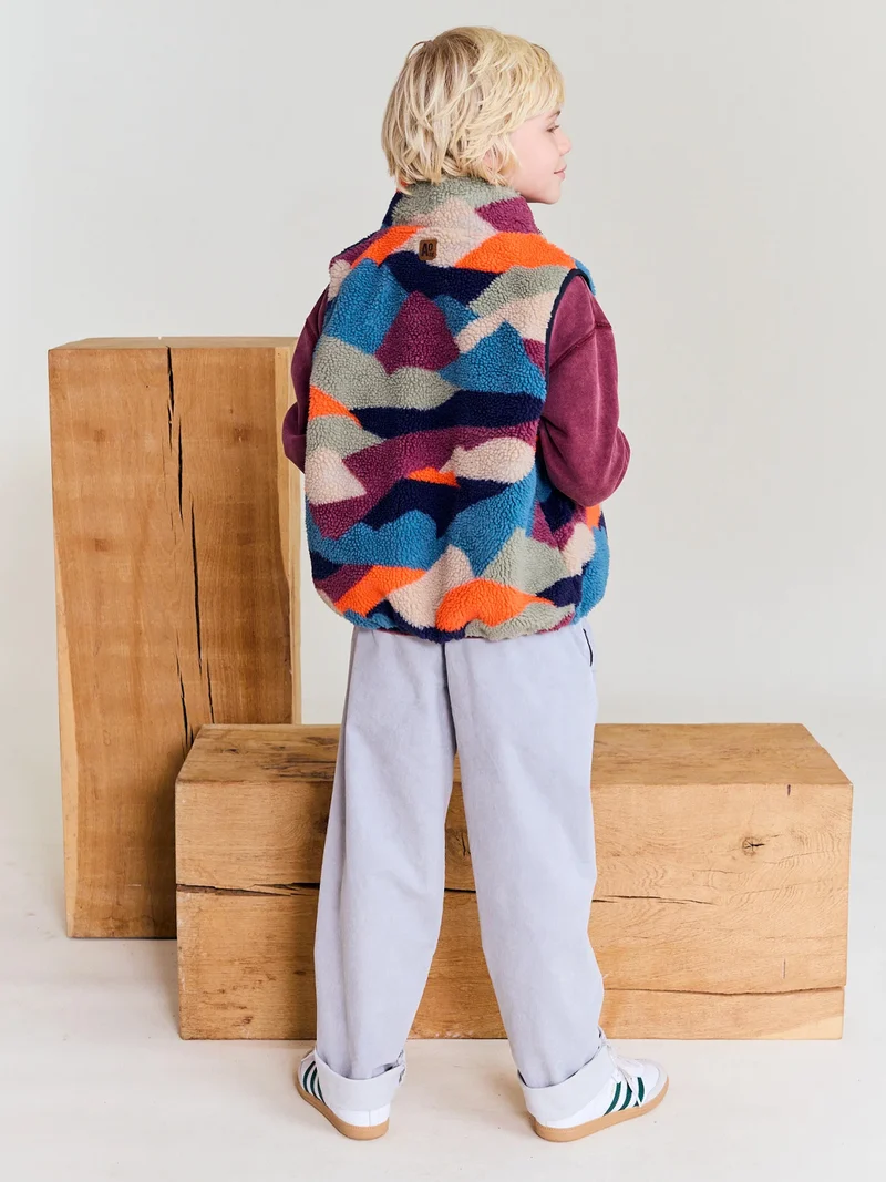 Weste Teddy Marineblau