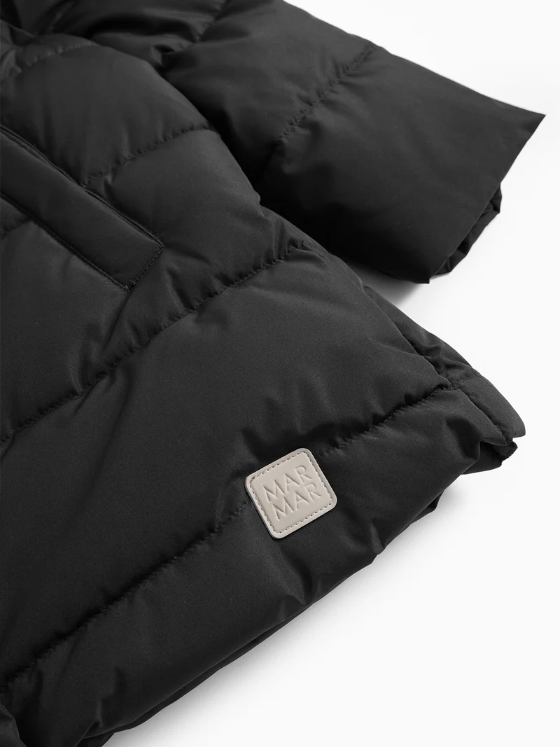 Daunenmantel Oxford Schwarz