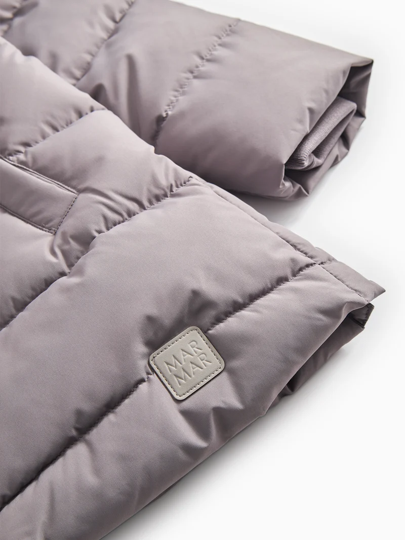 Daunenmantel Oxford Grau