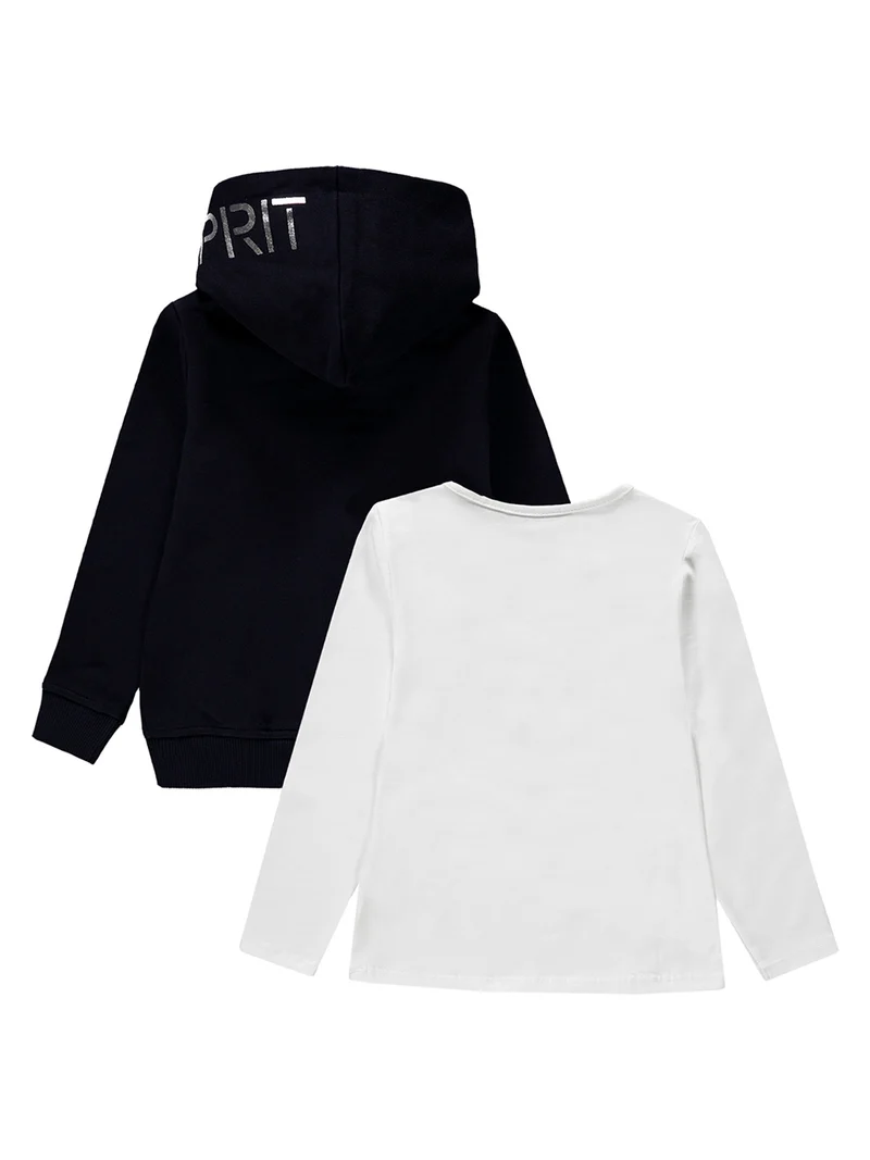 Sweatjacke Marineblau
