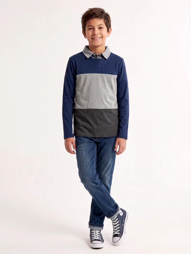 Longsleeve Blau