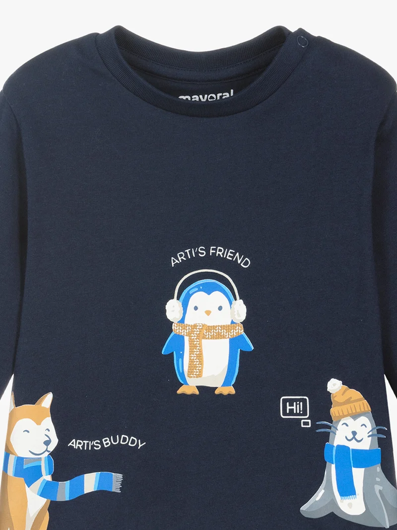 Longsleeve Marineblau