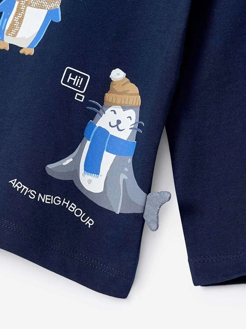 Longsleeve Marineblau