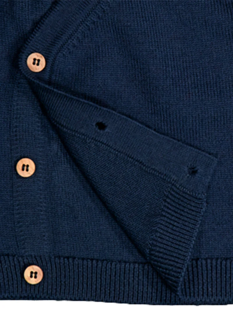 THE WOOLLY BABY JACKET - midnight blue