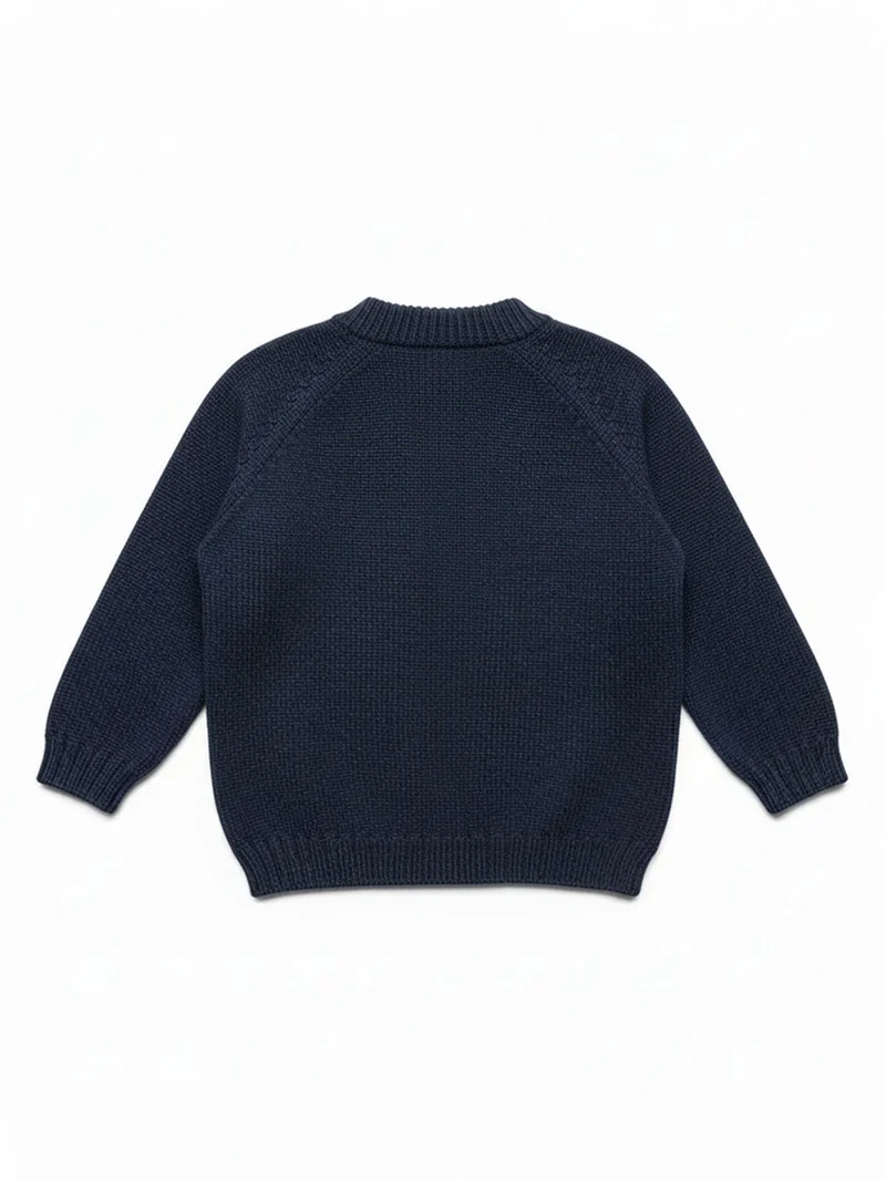 THE WOOLLY CARDIGAN - midnight blue
