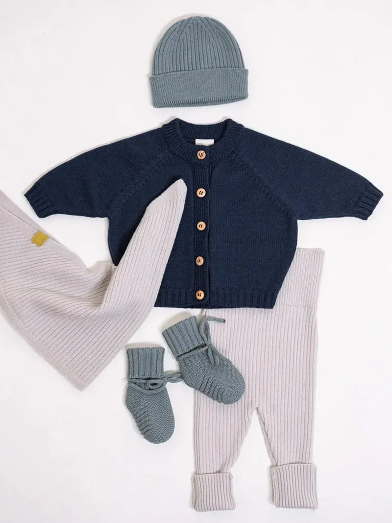 THE WOOLLY CARDIGAN - midnight blue