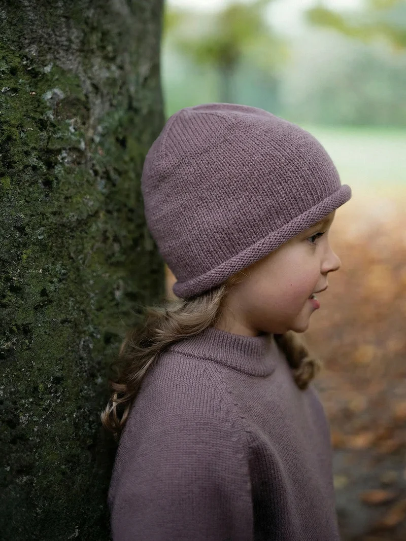 THE WOOLLY HAT - mauve