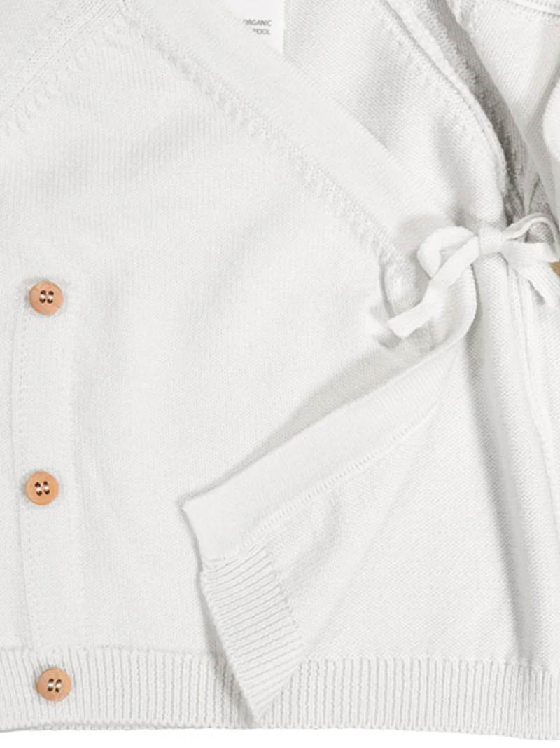 THE WOOLLY BABY JACKET - pure