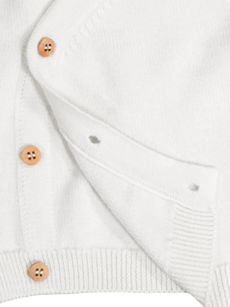 THE WOOLLY BABY JACKET - pure