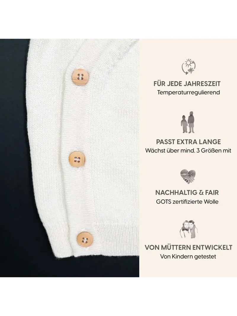 THE WOOLLY BABY JACKET - pure