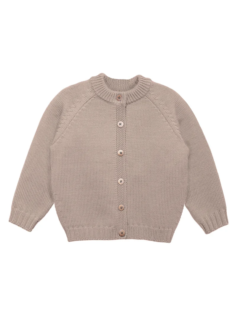THE WOOLLY CARDIGAN - cappuccino