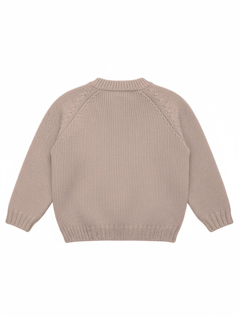 THE WOOLLY CARDIGAN - cappuccino