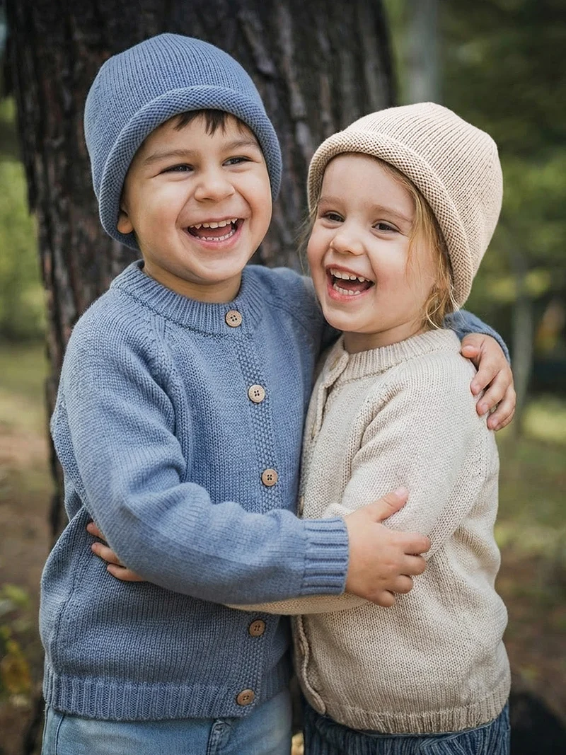 THE WOOLLY CARDIGAN - blue
