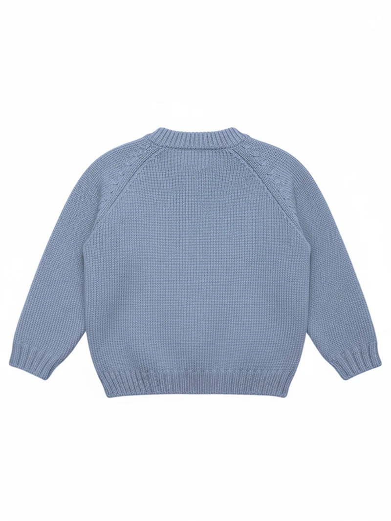 THE WOOLLY CARDIGAN - blue
