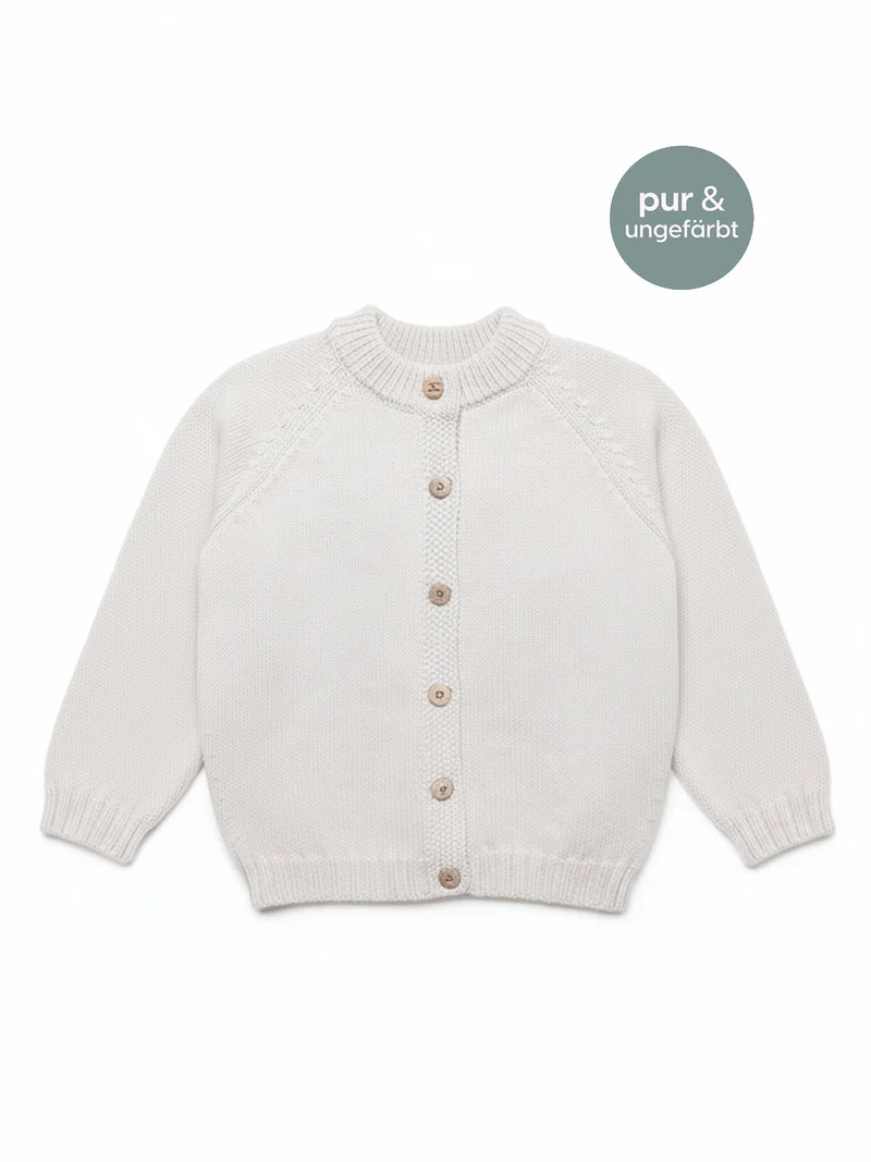 THE WOOLLY CARDIGAN - pure