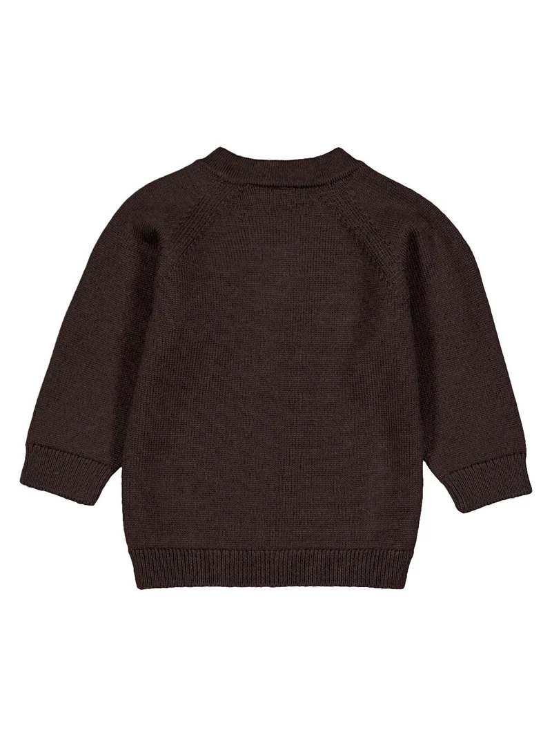 THE WOOLLY BABY JACKET - chocolate