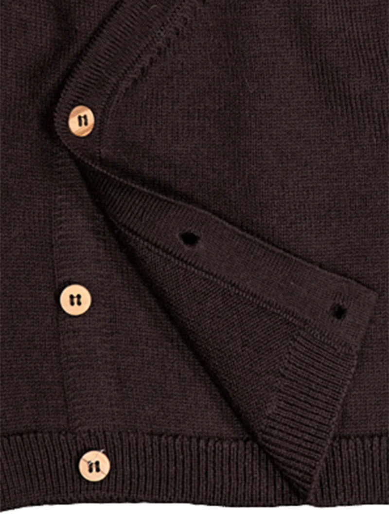THE WOOLLY BABY JACKET - chocolate
