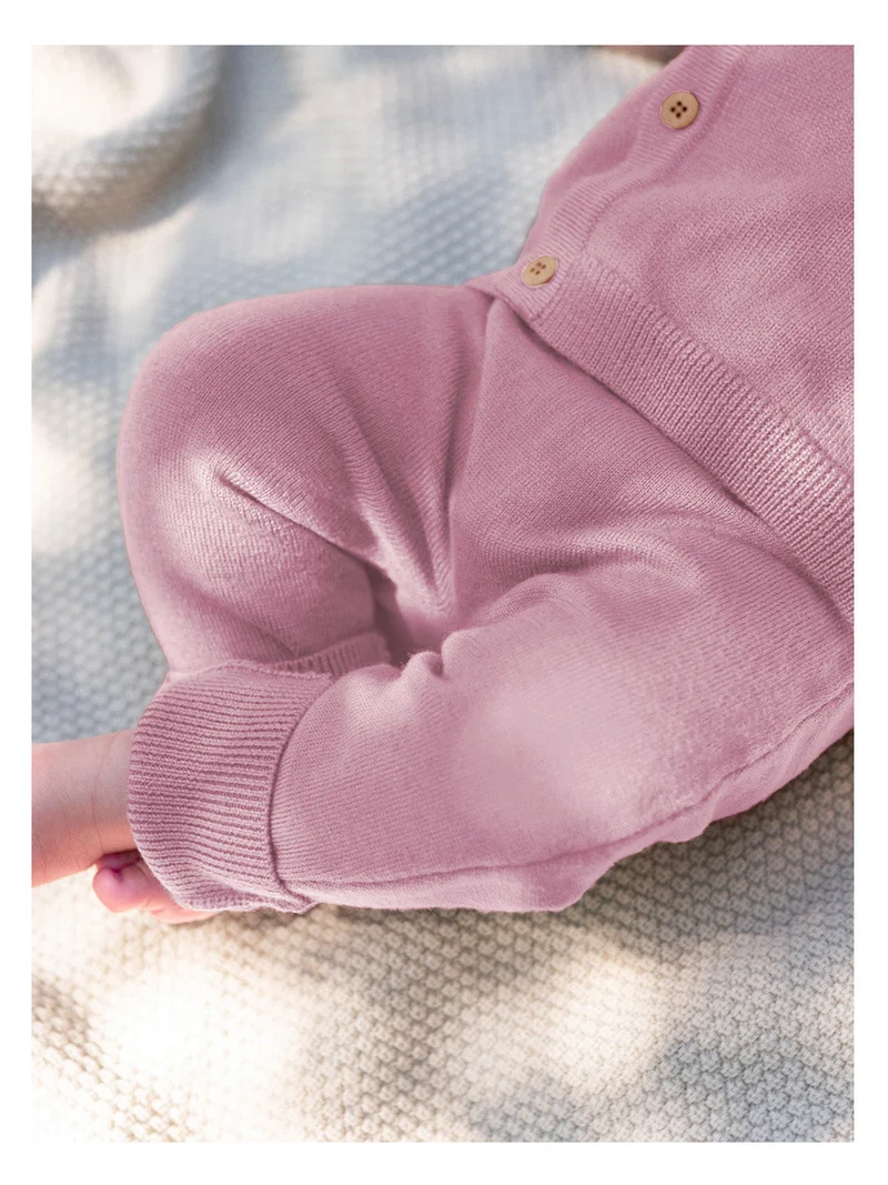 THE WOOLLY BABY JACKET - rose