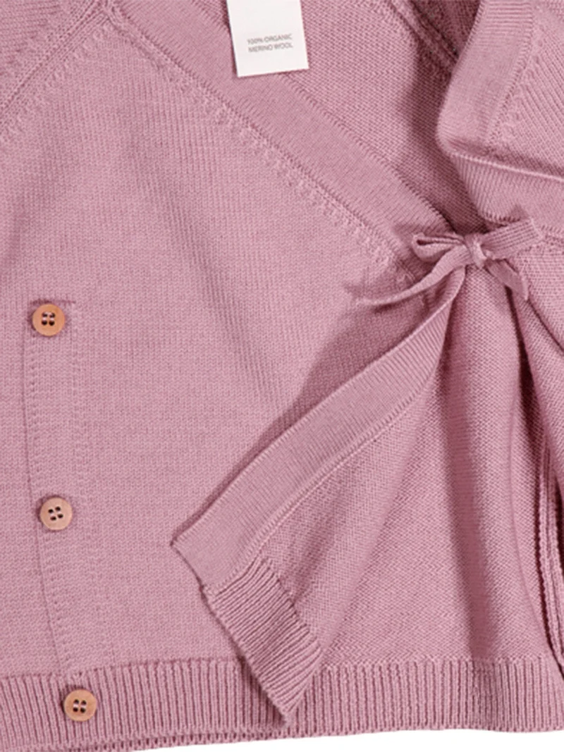 THE WOOLLY BABY JACKET - rose