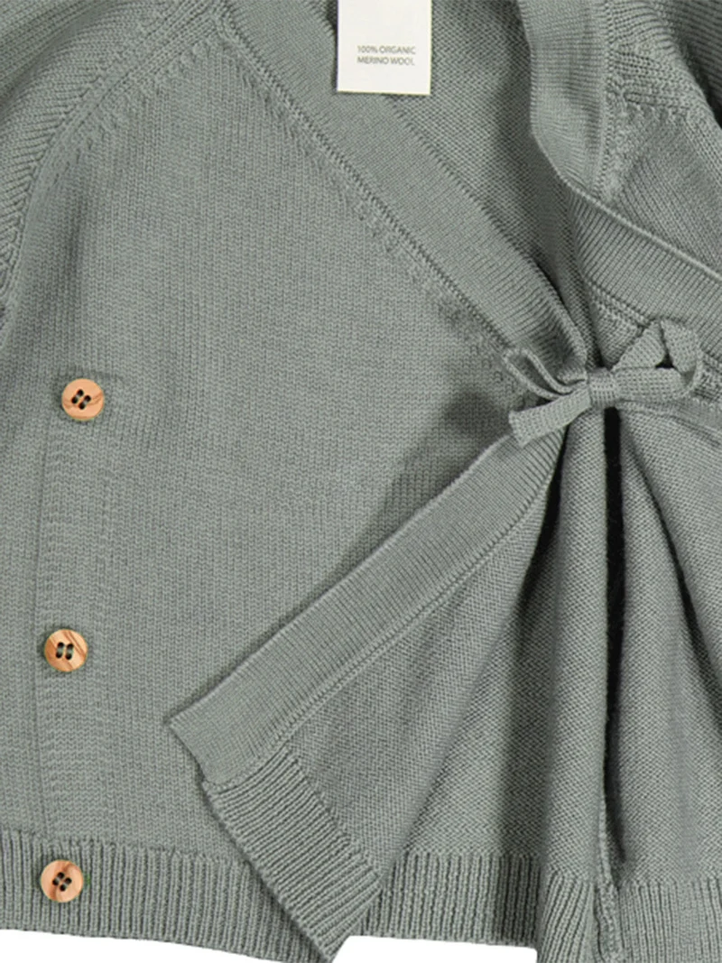 THE WOOLLY BABY JACKET - sage