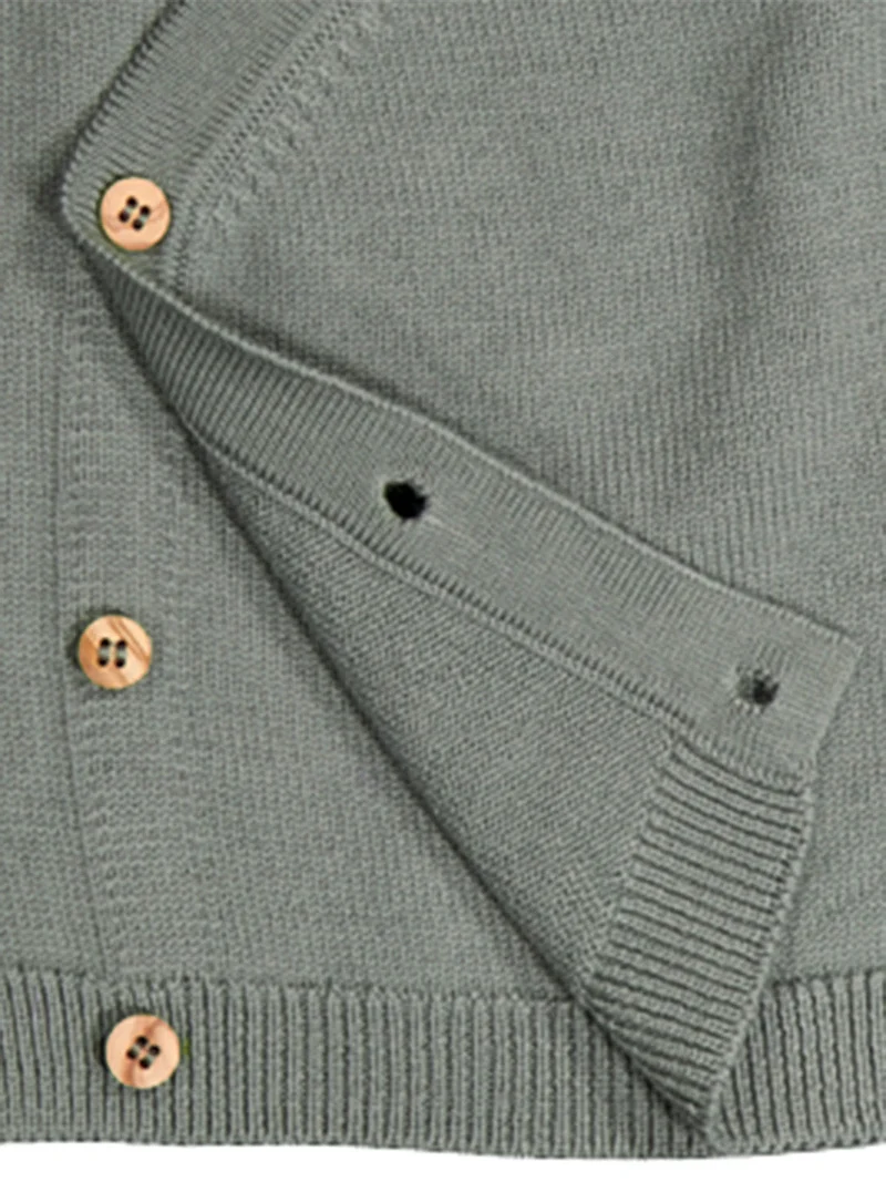 THE WOOLLY BABY JACKET - sage