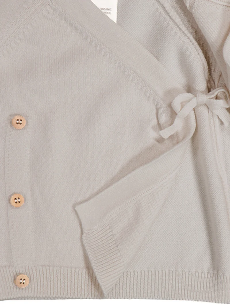THE WOOLLY BABY JACKET - sand