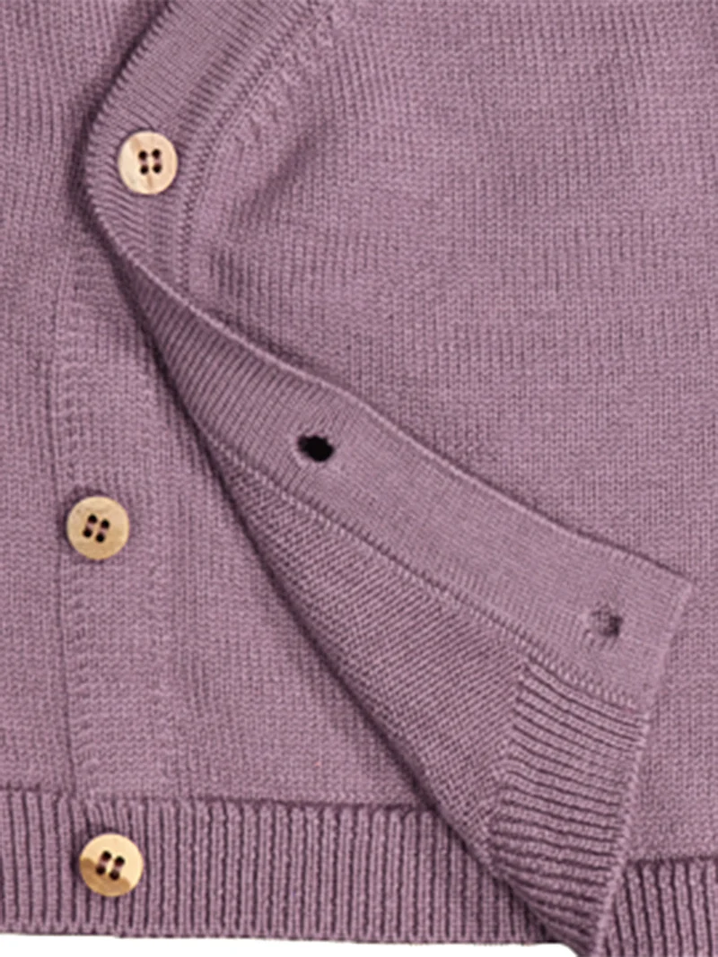 THE WOOLLY BABY JACKET - mauve