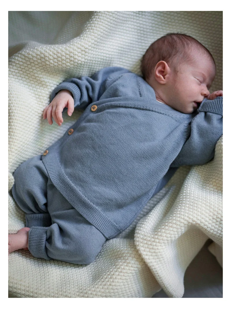 THE WOOLLY BABY JACKET - blue