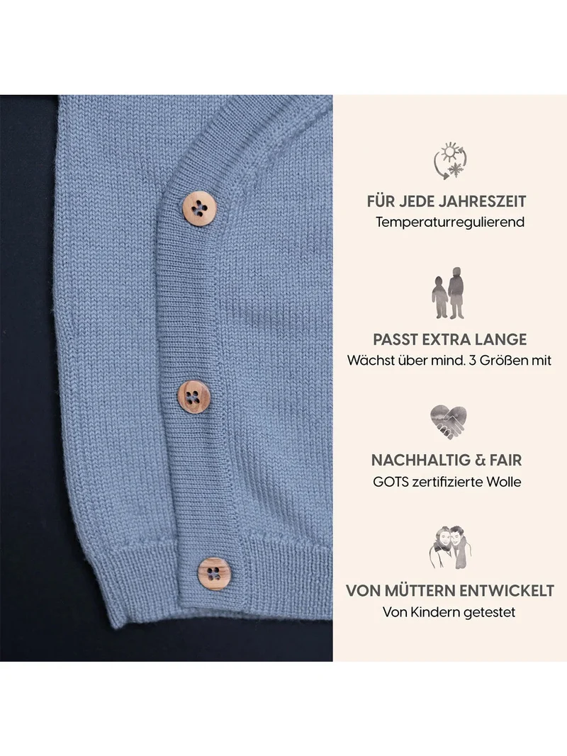 THE WOOLLY BABY JACKET - blue