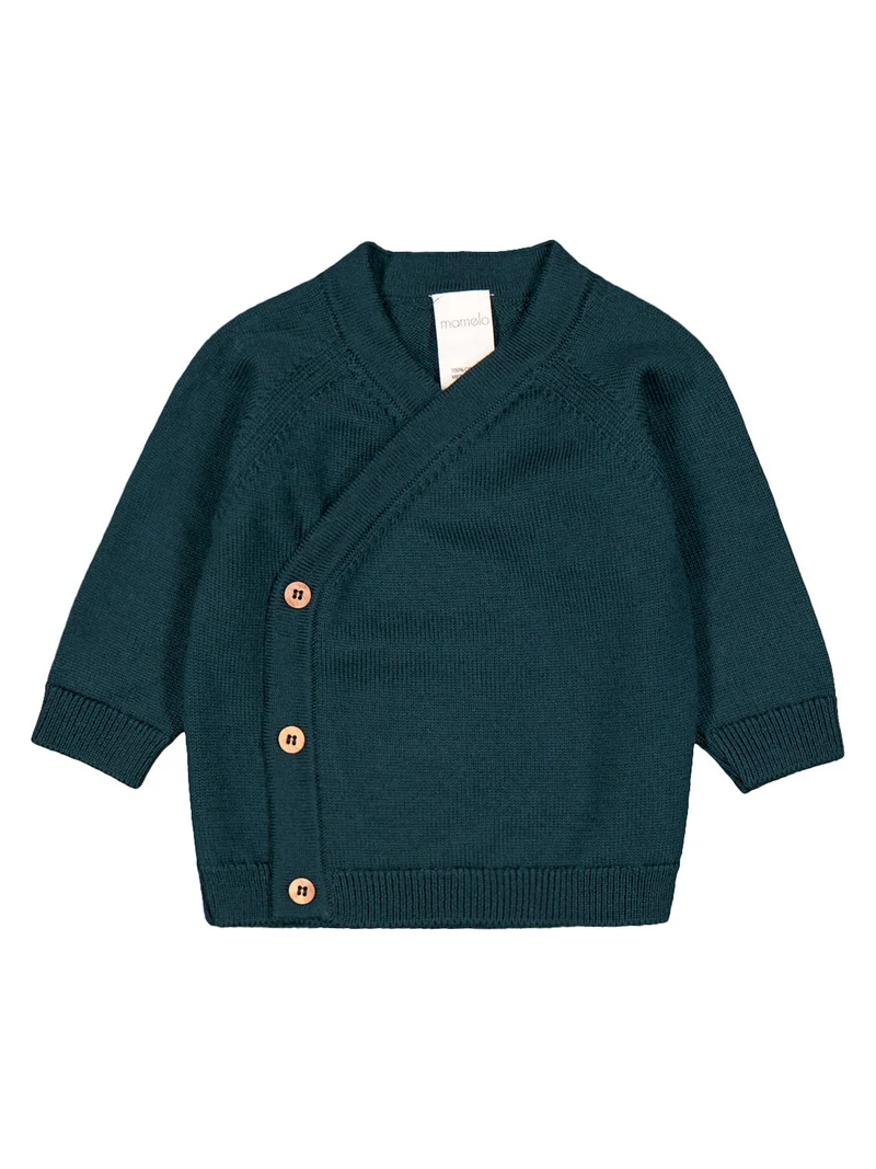 THE WOOLLY BABY JACKET - new petrol