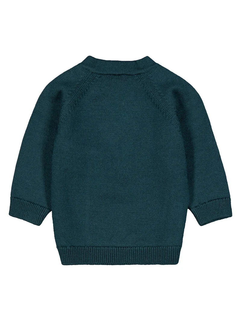 THE WOOLLY BABY JACKET - new petrol