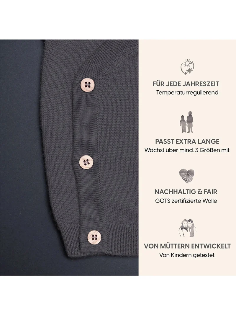THE WOOLLY BABY JACKET - grey