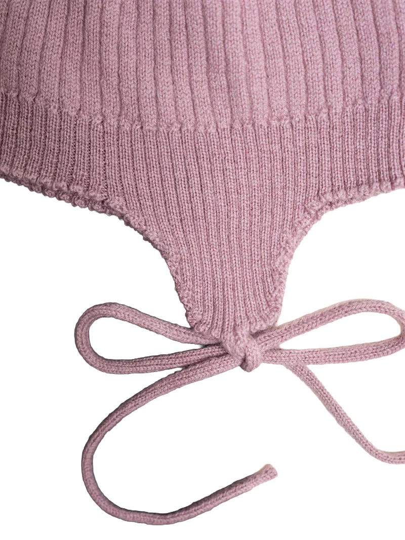 THE WOOLLY BABY HAT - rose