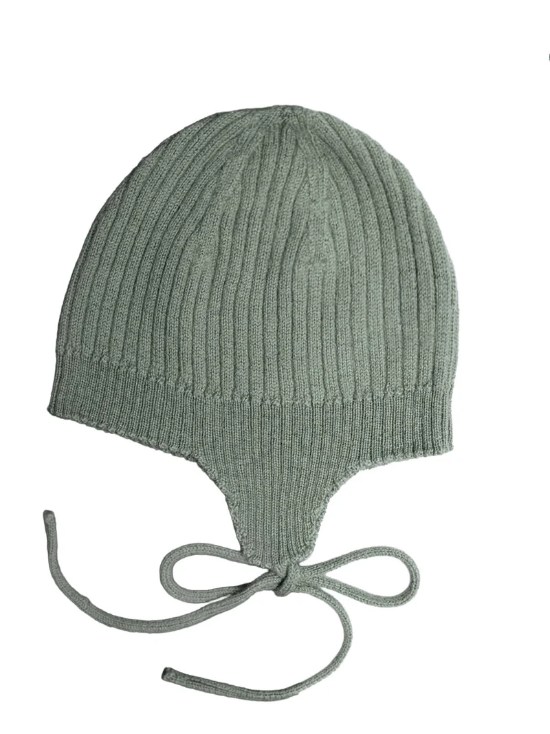 THE WOOLLY BABY HAT - sage