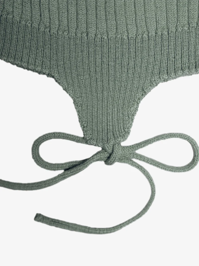 THE WOOLLY BABY HAT - sage
